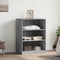 vidaXL - Kledingkast - 77x48x102 - cm - bewerkt - hout - grijs - sonoma - eikenkleurig