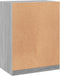 vidaXL - Kledingkast - 77x48x102 - cm - bewerkt - hout - grijs - sonoma - eikenkleurig