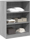 vidaXL - Kledingkast - 77x48x102 - cm - bewerkt - hout - grijs - sonoma - eikenkleurig