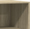 vidaXL - Kledingkast - 77x48x102 - cm - bewerkt - hout - sonoma - eikenkleurig