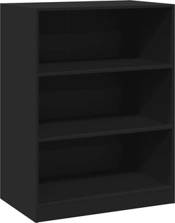 vidaXL - Kledingkast - 77x48x102 - cm - bewerkt - hout - zwart