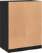 vidaXL - Kledingkast - 77x48x102 - cm - bewerkt - hout - zwart