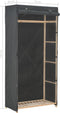vidaXL - Kledingkast - 79x40x170 - cm - stof - grijs