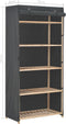 vidaXL - Kledingkast - 79x40x170 - cm - stof - grijs