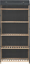 vidaXL - Kledingkast - 79x40x170 - cm - stof - grijs