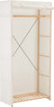 vidaXL - Kledingkast - 79x40x170 - cm - stof - wit