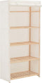 vidaXL - Kledingkast - 79x40x170 - cm - stof - wit