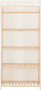 vidaXL - Kledingkast - 79x40x170 - cm - stof - wit
