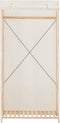 vidaXL - Kledingkast - 79x40x170 - cm - stof - wit