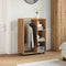 vidaXL - Kledingkast - 80x40x110 - cm - bewerkt - hout - artisanaal - eikenkleur