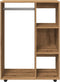 vidaXL - Kledingkast - 80x40x110 - cm - bewerkt - hout - artisanaal - eikenkleur