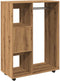 vidaXL - Kledingkast - 80x40x110 - cm - bewerkt - hout - artisanaal - eikenkleur