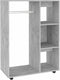 vidaXL - Kledingkast - 80x40x110 - cm - bewerkt - hout - betongrijs