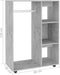 vidaXL - Kledingkast - 80x40x110 - cm - bewerkt - hout - betongrijs