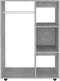 vidaXL - Kledingkast - 80x40x110 - cm - bewerkt - hout - betongrijs