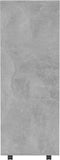 vidaXL - Kledingkast - 80x40x110 - cm - bewerkt - hout - betongrijs