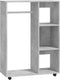 vidaXL - Kledingkast - 80x40x110 - cm - bewerkt - hout - betongrijs