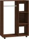 vidaXL - Kledingkast - 80x40x110 - cm - bewerkt - hout - bruin - eikenkleur