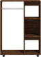 vidaXL - Kledingkast - 80x40x110 - cm - bewerkt - hout - bruin - eikenkleur