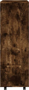 vidaXL - Kledingkast - 80x40x110 - cm - bewerkt - hout - gerookt - eikenkleurig