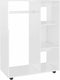 vidaXL - Kledingkast - 80x40x110 - cm - bewerkt - hout - hoogglans - wit