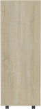 vidaXL - Kledingkast - 80x40x110 - cm - bewerkt - hout - sonoma - eikenkleurig