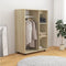 vidaXL - Kledingkast - 80x40x110 - cm - bewerkt - hout - sonoma - eikenkleurig