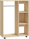 vidaXL - Kledingkast - 80x40x110 - cm - bewerkt - hout - sonoma - eikenkleurig