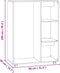 vidaXL - Kledingkast - 80x40x110 - cm - bewerkt - hout - sonoma - eikenkleurig