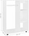 vidaXL - Kledingkast - 80x40x110 - cm - bewerkt - hout - wit