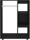 vidaXL - Kledingkast - 80x40x110 - cm - bewerkt - hout - zwart