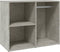 vidaXL - Kledingkast - 80x40x65 - cm - bewerkt - hout - betongrijs