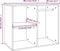 vidaXL - Kledingkast - 80x40x65 - cm - bewerkt - hout - betongrijs