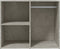 vidaXL - Kledingkast - 80x40x65 - cm - bewerkt - hout - betongrijs