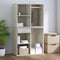 vidaXL - Kledingkast - 80x40x65 - cm - bewerkt - hout - betongrijs