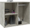 vidaXL - Kledingkast - 80x40x65 - cm - bewerkt - hout - betongrijs