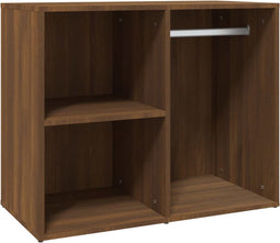 vidaXL - Kledingkast - 80x40x65 - cm - bewerkt - hout - bruin - eikenkleur