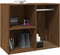 vidaXL - Kledingkast - 80x40x65 - cm - bewerkt - hout - bruin - eikenkleur