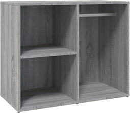 vidaXL - Kledingkast - 80x40x65 - cm - bewerkt - hout - grijs - sonoma - eikenkleur