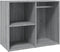 vidaXL - Kledingkast - 80x40x65 - cm - bewerkt - hout - grijs - sonoma - eikenkleur