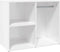 vidaXL - Kledingkast - 80x40x65 - cm - bewerkt - hout - hoogglans - wit