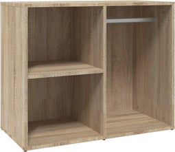 vidaXL - Kledingkast - 80x40x65 - cm - bewerkt - hout - sonoma - eikenkleurig