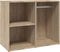 vidaXL - Kledingkast - 80x40x65 - cm - bewerkt - hout - sonoma - eikenkleurig