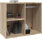 vidaXL - Kledingkast - 80x40x65 - cm - bewerkt - hout - sonoma - eikenkleurig