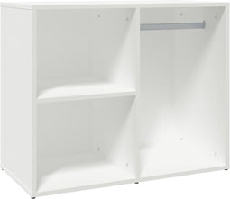 vidaXL - Kledingkast - 80x40x65 - cm - bewerkt - hout - wit