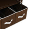 vidaXL - Kledingkast - 87x49x159 - cm - stof - bruin