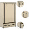 vidaXL - Kledingkast - 87x49x159 - cm - stof - crème
