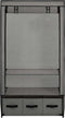 vidaXL - Kledingkast - 87x49x159 - cm - stof - grijs