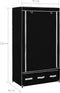 vidaXL - Kledingkast - 87x49x159 - cm - stof - zwart