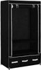 vidaXL - Kledingkast - 87x49x159 - cm - stof - zwart